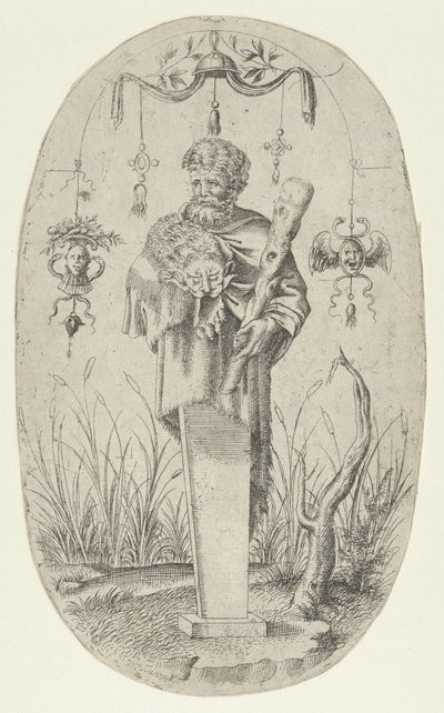 Herkules klubjával, 1535-55. alkotó: Jean Mignon