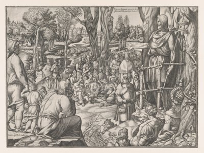 Szent János prédikál a sivatagban, 1535-55. alkotó: Jean Mignon