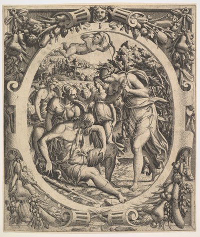 Adonis halála, 1544. alkotó: Jean Mignon