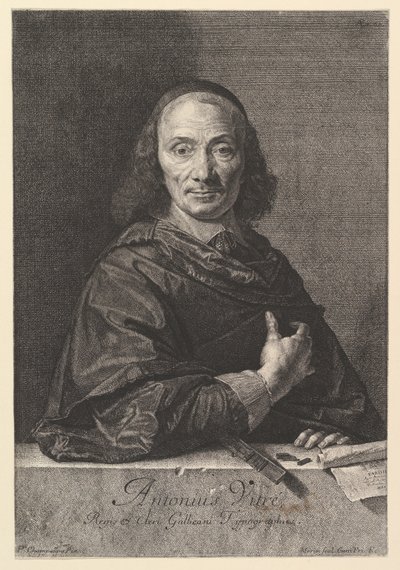 Antoine Vitre, a király tipográfusa. alkotó: Jean Morin