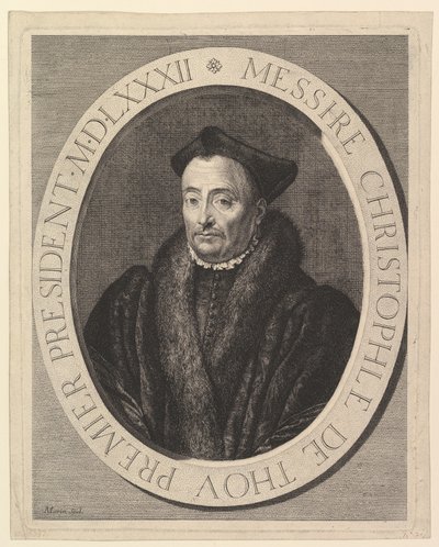 Christophe de Thou, a parlament első elnöke. alkotó: Jean Morin