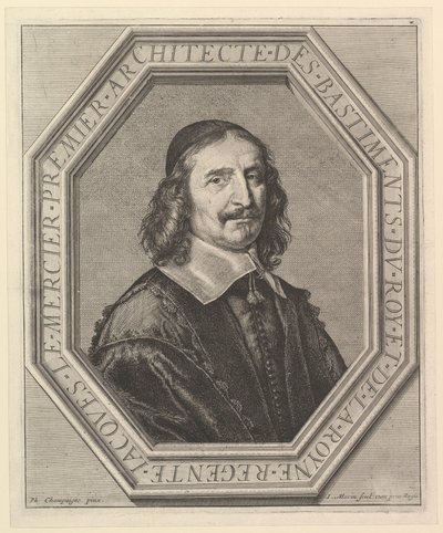 Jacques Le Mercier, a király építésze. alkotó: Jean Morin