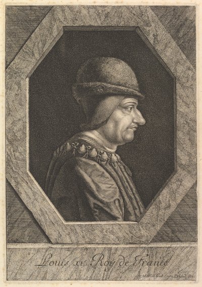 XI. Lajos francia király. alkotó: Jean Morin