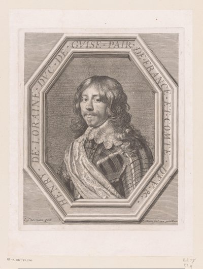 II. de Lorraine Henrik, Guise hercegének portréja alkotó: Jean Morin