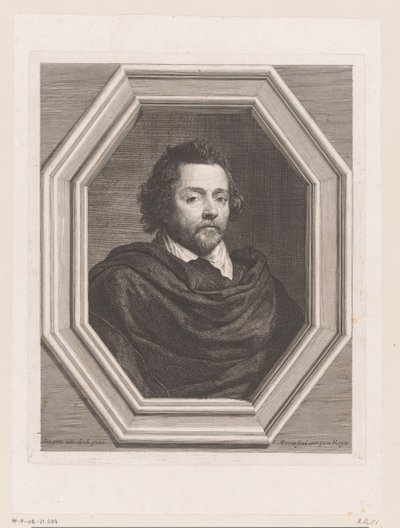 Portré van Nicolas Chrystin alkotó: Jean Morin