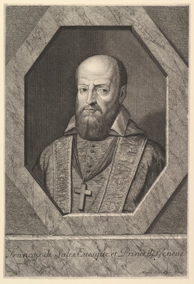 Saint Francois de Sales, genfi ​​püspök. alkotó: Jean Morin