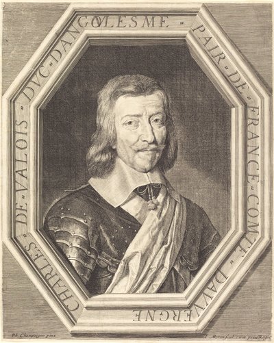 Charles de Valois, Angouleme hercege alkotó: Jean Morin after Philippe de Champaigne