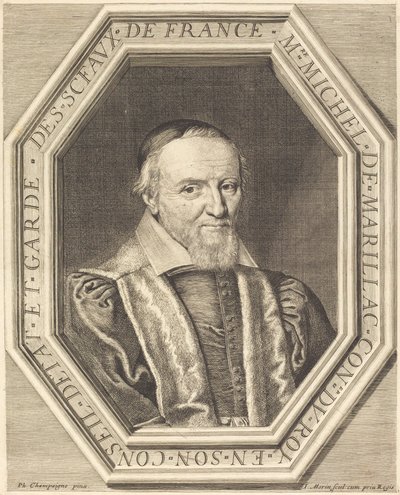 Michel deMarillac alkotó: Jean Morin after Philippe de Champaigne