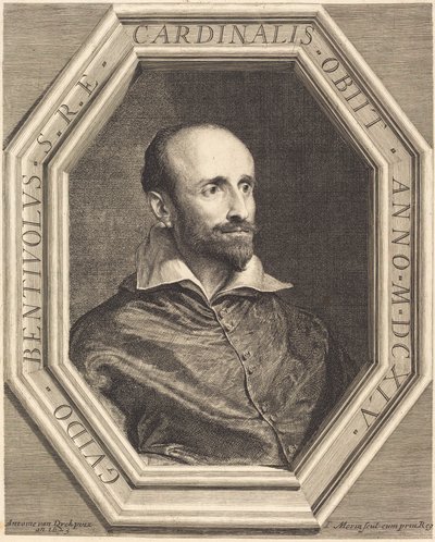 Guido Bentivoglio bíboros alkotó: Jean Morin, after Sir Anthony van Dyck
