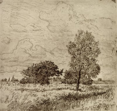 Nyári szél, 1904-06 (szárazpont) alkotó: Jean Paul Kayser