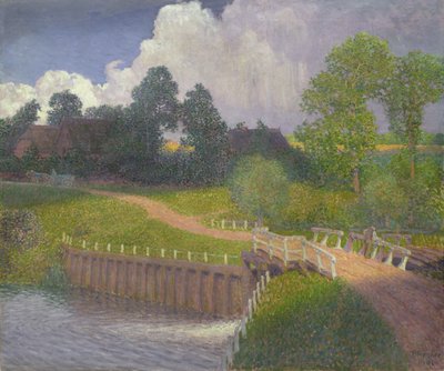 A wohldorfi zsilipkapu, 1901 alkotó: Jean Paul Kayser