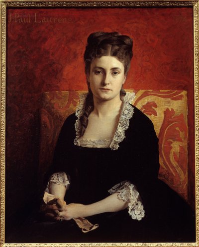 Női portré. Jean Paul Laurens festménye (1838-1921) alkotó: Jean Paul Laurens