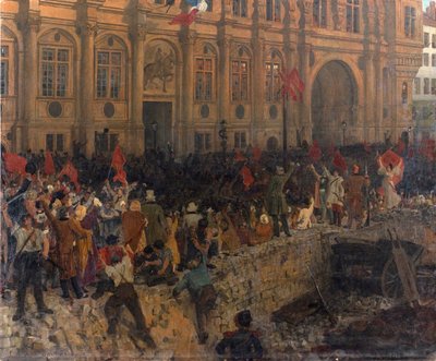 A köztársaság kikiáltása 1848. február 24-én, c. 1902. alkotó: Jean Paul Laurens