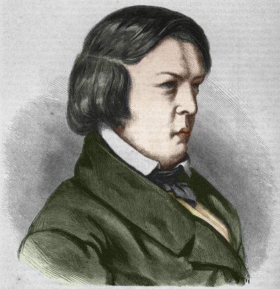 Robert Schumann német zeneszerző. J.B. Laurens rajza. alkotó: Jean Paul Laurens