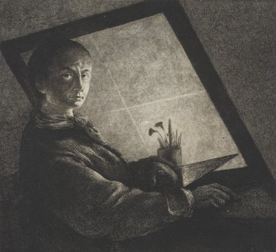 Önarckép, 1778 körül alkotó: Jean Pierre Norblin de La Gourdaine