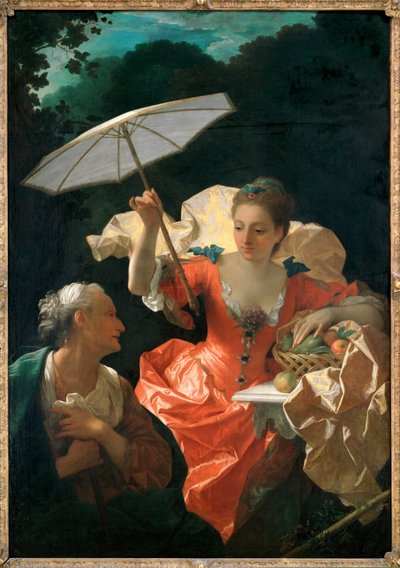 Vertumna és Pomona (festmény vászonra) alkotó: Jean Ranc