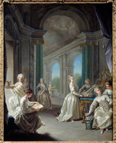 Modern szüzek. Jean Raoux festménye (1677-1734) alkotó: Jean Raoux