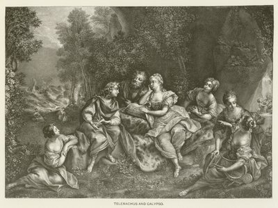 Telemachus és Calypso alkotó: Jean Raoux