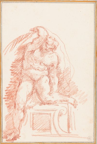 Ignudo a Sixtus-kápolna mennyezetéről alkotó: Jean Robert Ango