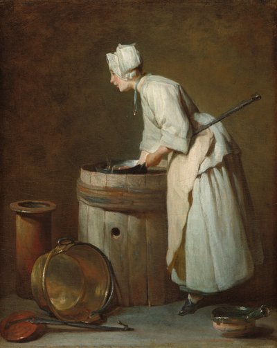 A Scullyry Mail c. 1738. alkotó: Jean Baptiste Simeon Chardin