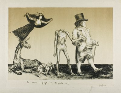 Goya visszatérése hazájába alkotó: Jean Veber