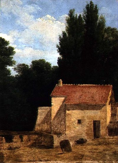 Farm épület a tájon alkotó: Jean Victor Bertin