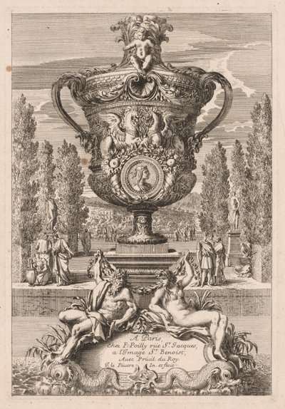 Díszurna, 1600-as évek. alkotó: Jean le Pautre