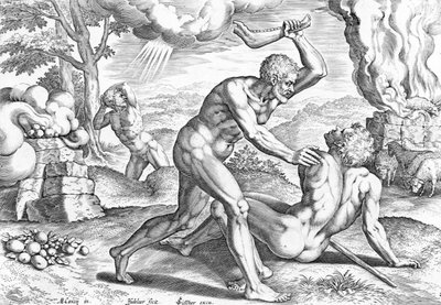 Káin megöli Ábelt alkotó: Jean or Johann Sadeler