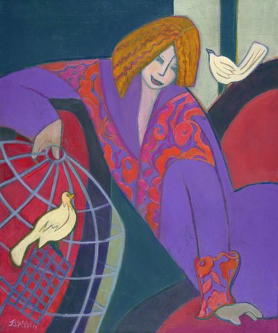 Szabad, mint a madár, 2003-04 (akril, vászon) alkotó: Jeanette Lassen