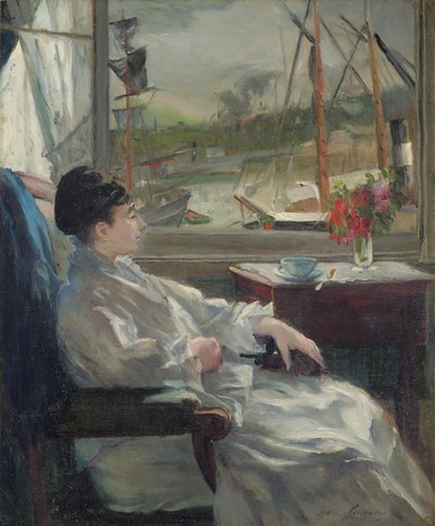 Eva Gonzales portréja alkotó: Jeanne Guérard-Gonzalès