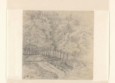 Táj fákkal alkotó: Jeanne Marie Heynsius (signed by artist)