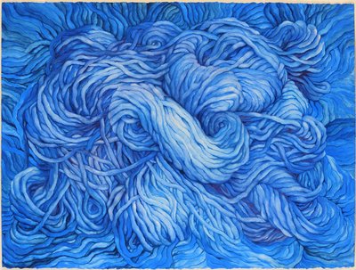 Wool Cobalt Blue, 2013 (gouache, papír) alkotó: Jeanne Maze