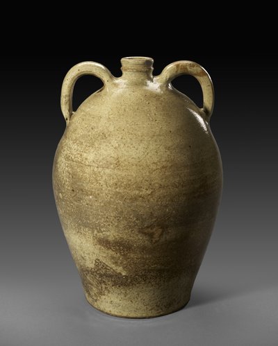 Kancsó, c. 1850 (lúgos mázas kőedény) alkotó: Jefferson S. Nash Pottery