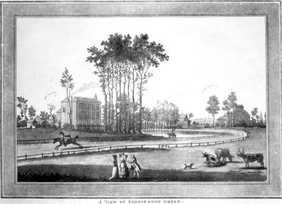Paddington Green kilátása, 1782-3 (akvatinta) alkotó: Jefferyes Hammett O