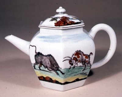 Chelsea teáskanna, 1755 körüli (porcelán) alkotó: Jefferyes Hammett ONeale