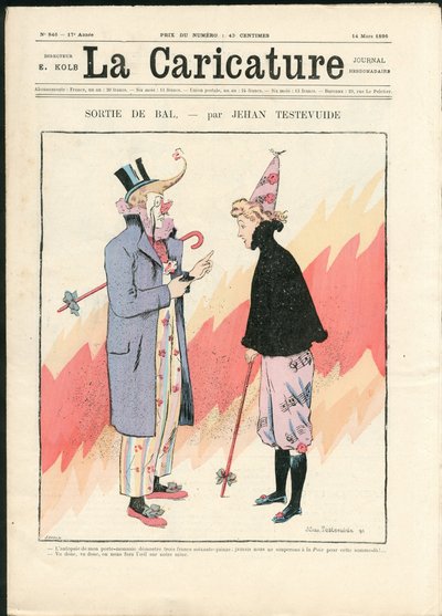 A karikatúra (1880) alkotó: Jehan Testevuide