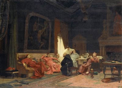 The Missionarys Adventures, kb. 1883. alkotó: Jehan Georges Vibert