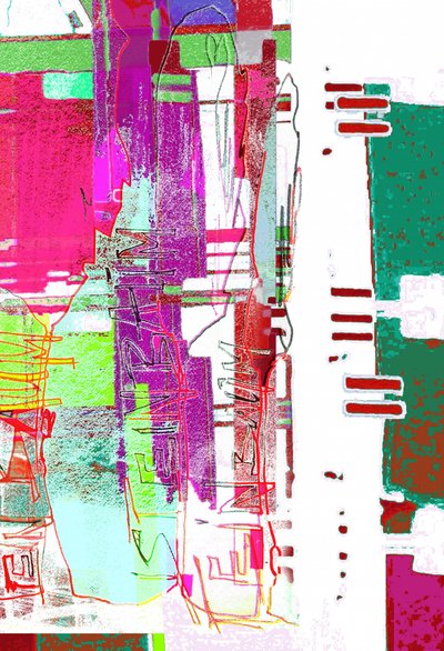 Élénk, glitch-es absztrakt alkotó: Jenja Braun