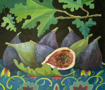 Füge feketén, 2014 (akril, vászon) alkotó: Jennifer Abbott