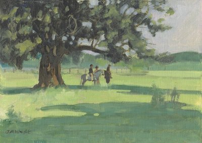Pónik a fa alatt (olaj, vászon) alkotó: Jennifer Wright