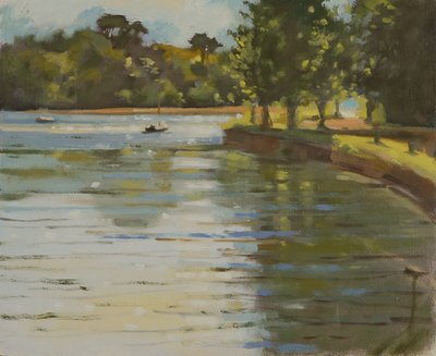 Salcombe Creek II (olaj, vászon) alkotó: Jennifer Wright