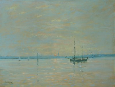 Southampton Water Sunset (olaj, vászon) alkotó: Jennifer Wright