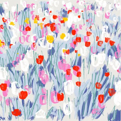 Tulipán mező alkotó: Jenny Frean
