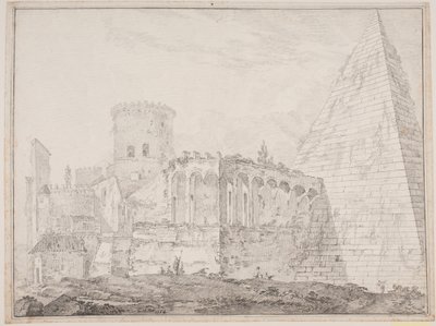 Cestiuspyramiden ved Porta S. Paulus alkotó: Jens Petersen Lund