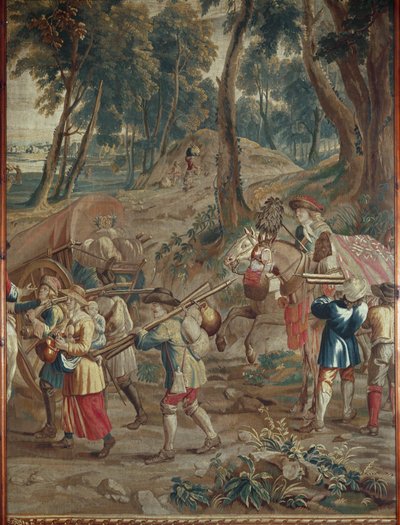 Egy katonai konvoj ... alkotó: Jerome Le Clerc