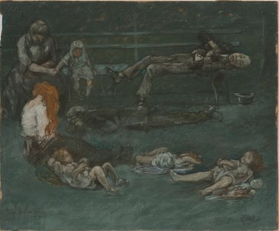 Parki pad éjjel, 1909. alkotó: Jerome Myers