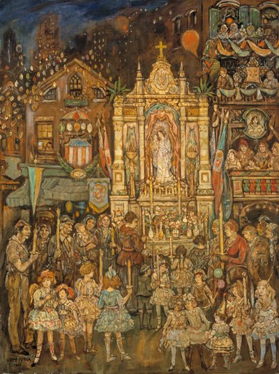 Utcai szentély, 1931. alkotó: Jerome Myers
