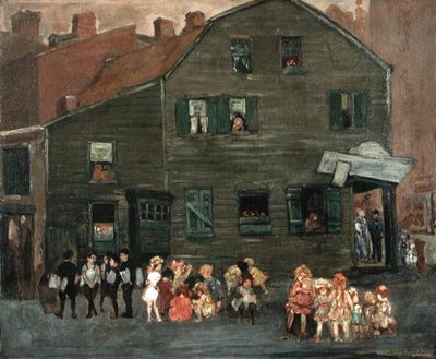 A régi ház, 1910 körül (olaj, vászon) alkotó: Jerome Myers