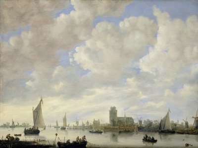 Kilátás a Merwede-re Dordrecht mellett alkotó: Jeronymus van Diest (II) (attributed to)