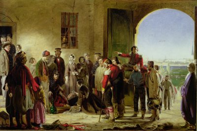 Az irgalmasság küldetése: Florence Nightingale a sebesültek fogadására Scutariban alkotó: Jerry Barrett